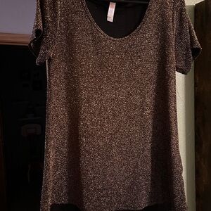 LuLaRoe Black Glitter Top
